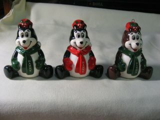 Advertising Hamms Beer Bears Salt And Pepper Shakers With Xmas Tree Ornament