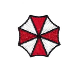 Tiny Umbrella - Corp Biohazard Resident Evil Costume Cap 1.  5 " Iron On Patch