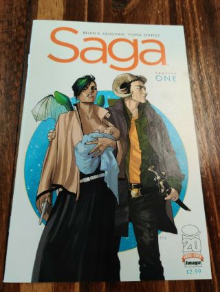 Saga 1 2012 First Printing Image Comic Book Vaughan Fiona Staples 1st Print