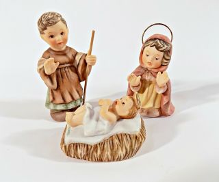 Goebel 1996 Jesus Mary Joseph Nativity Porcelain Figurines Berta Hummel Bh 26