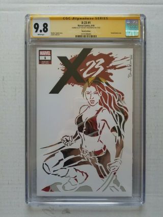 X - 23 1 Sketch Cover Cgc 9.  8 Custom Cut - Out Art Blank Variant Signature Series