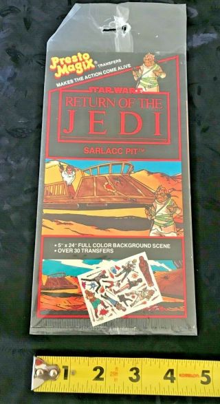 1983 Presto Magix Star Wars Return Of The Jedi Sarlacc Pit Transfers