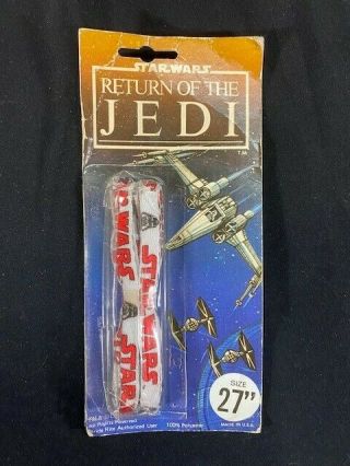 Vintage Star Wars Return Of The Jedi Shoe Laces 27 " Vader 1983
