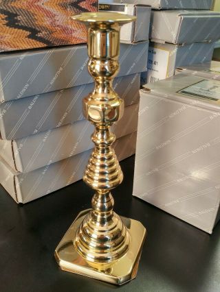 Baldwin,  Beehive Candlestick Polished Brass,  7008,  9.  75 " Tall