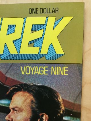 Vintage 1977 Star Trek Giant Poster Book Voyage Nine Spock Kirk Cover VF 3
