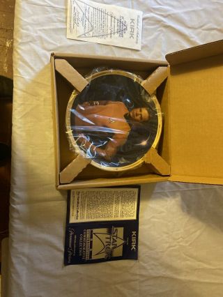 Hamilton Collector Plate - Star Trek 25th Anniversary Captain Kirk - W/coa
