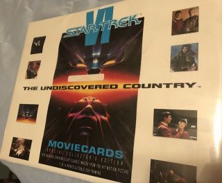 1991 Star Trek Vi: Movie Posters 11 " X14 " Set Of 8 -