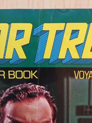 Vintage 1977 Star Trek Giant Poster Book Voyage Eleven Romulan Kirk Cover F/VF 3