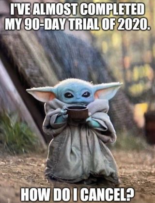 Baby Yoda Meme " 90 Day Trial " Fridge Magnet 5 