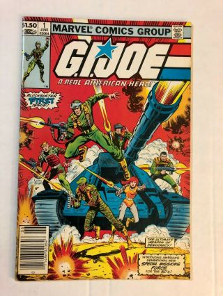 G.  I.  Joe 1 Marvel Comics - F / Vf,  A Real American Hero 1982