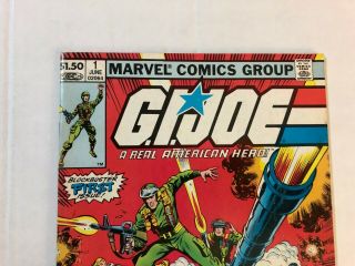 G.  I.  Joe 1 MARVEL COMICS - F / VF,  A Real American Hero 1982 2