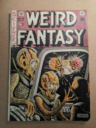 Weird Fantasy 16 Golden Age Pre Code 1952 Ec Comics Classic Alien Cover