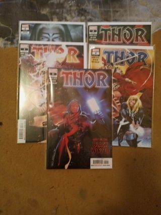Thor 1 - 6 1,  2,  3,  4,  5,  6,  - 1st Black Winter - Donny Cates 2020 - All 1st Print