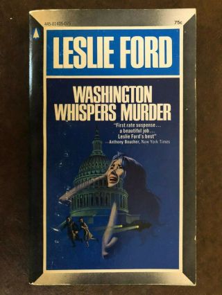 Leslie Ford Washington Whispers Murder Great Cover Art