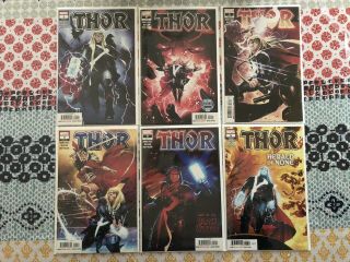 Thor 1 - 6 1,  2,  3,  4,  5,  6 - 1st Black Winter - Donny Cates 2020 - All 1st Print