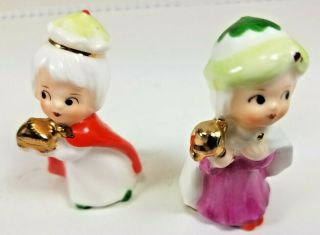 2 Vintage Napco Wise Men Miniature Figurines Christmas