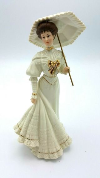 Lenox Ladies Sunday Stroll Porcelain Victorian Figurine Rare - 9 "