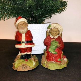 Vintage Tom Clark Christmas Santa 1987 Mr Claus & 1988 Mrs Claus Iii Figurines