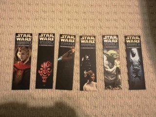 Star Wars Episode I Ii Iv V Vi Collectible Bookmark Set