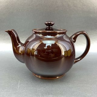 Sadler Vintage Iridescent Brown Betty 5 Cup Teapot Pottery Tea England Med 871
