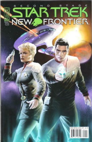Star Trek Frontier Comic Book 1 A Idw 2008 Near Unread