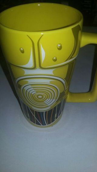 Star Wars Disney Tumbler Mug C3p0 Ceramic Coffee Cup Nib - Rare - Htf