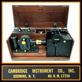 Vintage Portable Ekg Electrocardiograph " Simpli - Trol " Cambridge Instrument Co.