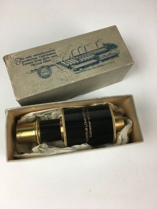 Vintage Bausch & Lomb Brass Microscope Mystery Part - Tube With Slide Adjustment