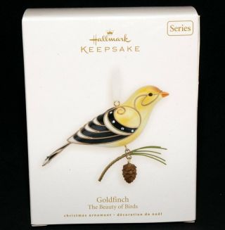 Hallmark Ornament 2008 Beauty Of Birds 4 In Series Goldfinch