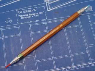 Vintage Dixon " El Dorado 164 " Double Mechanical Drafting Tool Leadholder Pencil