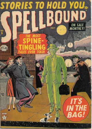 Stories To Hold You Spellbound Comic Book 5 Marvel/atlas 1952 Very Good,