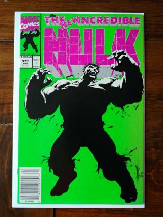Incredible Hulk 377 Australia Australian Aussie Price Variant 1.  50$ Marvel 1991