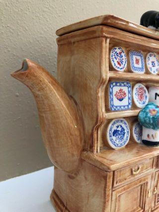 Vintage Teapot Ceramic China Cabinet Cat Dishes Made in Britain Welsh Dresser 3