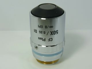 NIKON CF PLAN 50X 0.  55 DI Objective Microscope Lens 2