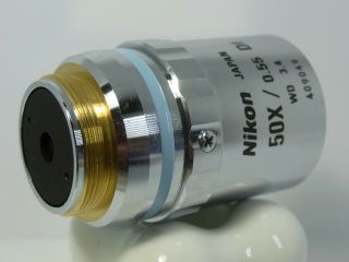 NIKON CF PLAN 50X 0.  55 DI Objective Microscope Lens 3