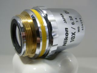 NIKON CF PLAN 10X 0.  3 DI Objective Microscope Lens 3