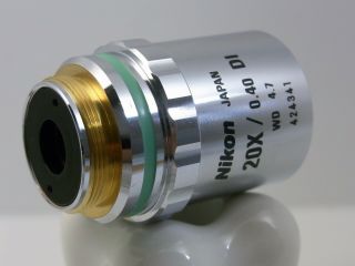 NIKON CF PLAN 20X 0.  4 DI Objective Microscope Lens 3