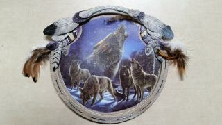 Bradford Exchange Wilderness Guardians Glow - In - The - Dark Plate Call Of The Night