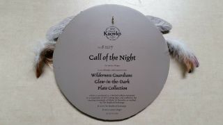 Bradford Exchange Wilderness Guardians Glow - in - the - Dark Plate Call of the Night 2