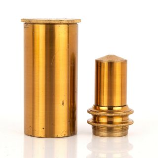 1/10inch C.  Collins Water Immersion Objective - Brass Microscope 05