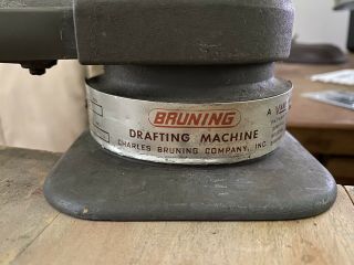 Vintage Charles Bruning Drafting Machine Model 2701 Vard