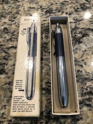 Vintage Welch Allyn Wyeth Medical Doctor Pen Pocketlight Model 777 - Box