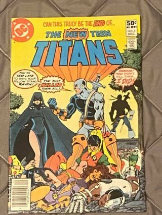 Dc,  Teen Titans 2 (1980) 1st Appearance Of Deathstroke The Terminator