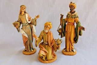 Vtg 1983 Roman Fontanini 7.  5 " 3 Kings Wisemen Nativity Figures 302 303 304 Italy