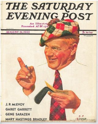 The Saturday Evening Post August 31 1935 Jf Kernan Vintage Birthday Gift