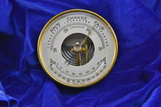 Antique Tycos Aneroid Compensated Barometer Thermometer Gauge