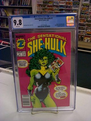 Sensational She - Hulk 1 (marvel Comics,  1989) Cgc Graded 9.  8 White Pages