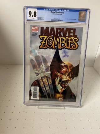 Marvel Zombies 3 Cgc Nm/m 9.  8 White Pages Incredible Hulk 340 Cover Swipe