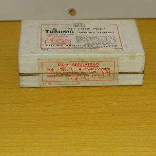 Tubunic Ampoule Syringe Omnopon / Morphine Rare Boxed Set 1940 ' s WW2 2