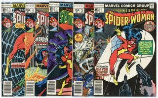 Spider - Woman 1 - 50 Complete Set Avg.  Vf,  8.  5 Marvel 1978